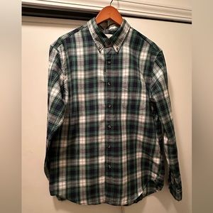 J. Crew Men's Brushed Twill Button Down Shirt In Plaid - Size Large - AZ541